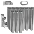 Wkład kominowy 120x220 owalny kwasożaroodporny gr.0.8mm 1.4404