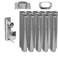 Wkład kominowy 120x240 owalny kwasożaroodporny gr.0.8mm 1.4404