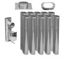 Wkład kominowy 120x220 owalny kwasożaroodporny gr.1mm 1.4404