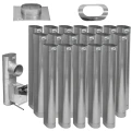 Wkład kominowy 120x220 owalny kwasożaroodporny gr.1mm 1.4404