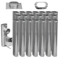 Wkład kominowy 120x220 owalny kwasożaroodporny gr.1mm 1.4404
