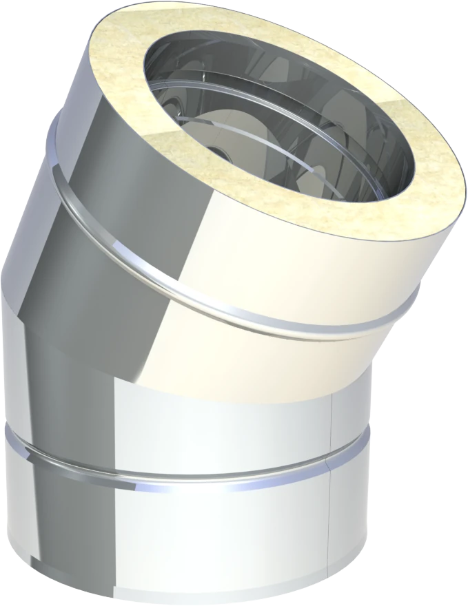Kolano izolowane 30° fi180 kwasożaroodporne 1.4404 gr. 0,8/0,6