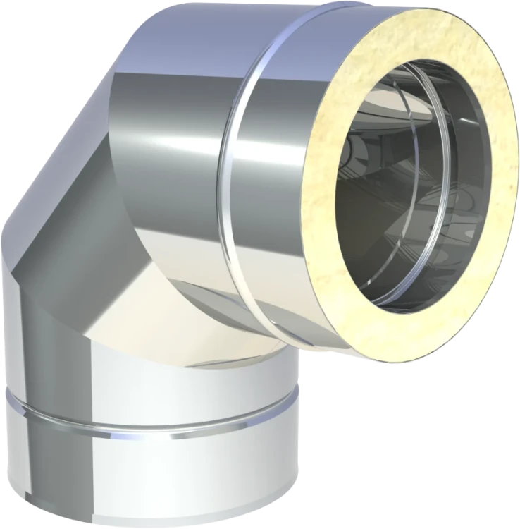 Kolano izolowane 90° fi150 kwasożaroodporne 1.4404 gr. 0,8/0,6