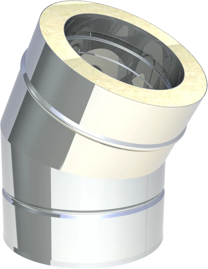 Kolano izolowane 30° fi200 kwasożaroodporne 1.4404 gr. 0,6/0,6
