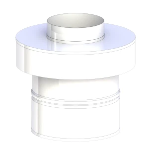 Zakończenie pionowe 60/100 250mm białe do kotła gazowego kondensacyjnego