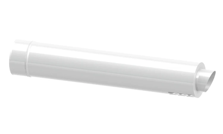 Zakończenie poziome komina 100/150 750mm białe