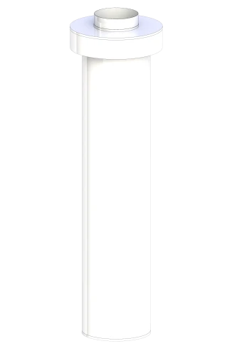 Zakończenie pionowe 110/160 750mm białe
