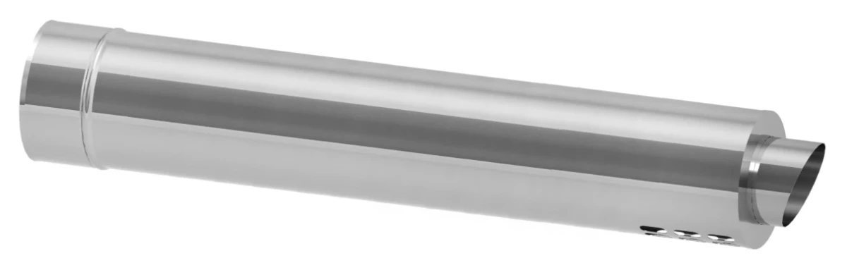 Zakończenie poziome komina 80/125 750mm do kotła gazowego kondensacyjnego