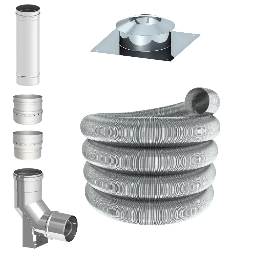 Wkład kominowy elastyczny Jeremias spiro flex fi80 do pieców kondensacyjnych kwasoodporny