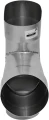 Trójnik redukcyjny kwasożaroodporny owalny 90° gr. 0,8mm 120x200 1.4404