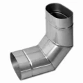 Kolano kwasożaroodporne owalne 90° gr. 1mm 130x200 1.4404