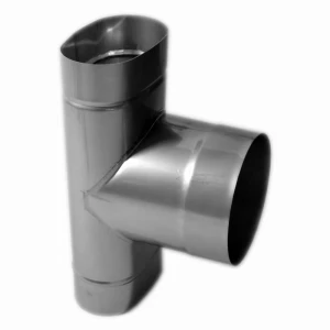 Trójnik redukcyjny kwasożaroodporny owalny 90° gr. 0,8mm 100x200 1.4404