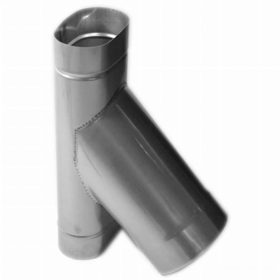 Trójnik kwasożaroodporny owalny 45° gr. 0,8mm 110x200 1.4404