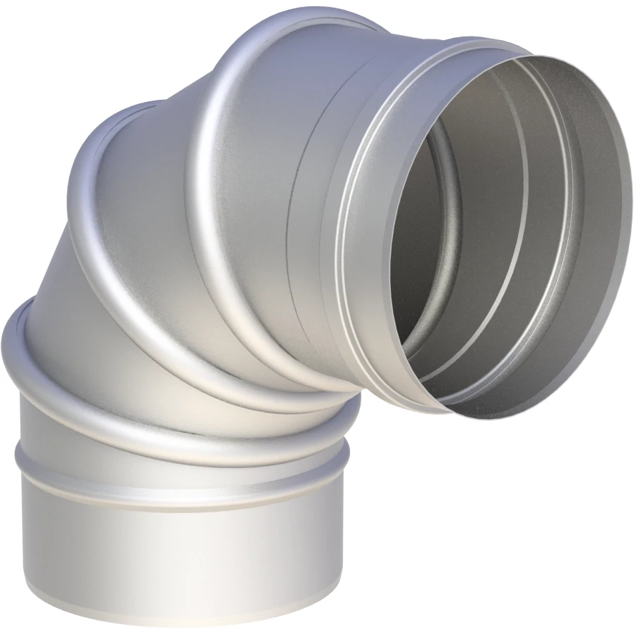 Kolano regulowane kwasożaroodporne 1.4404 0,8mm 0-90° fi 200