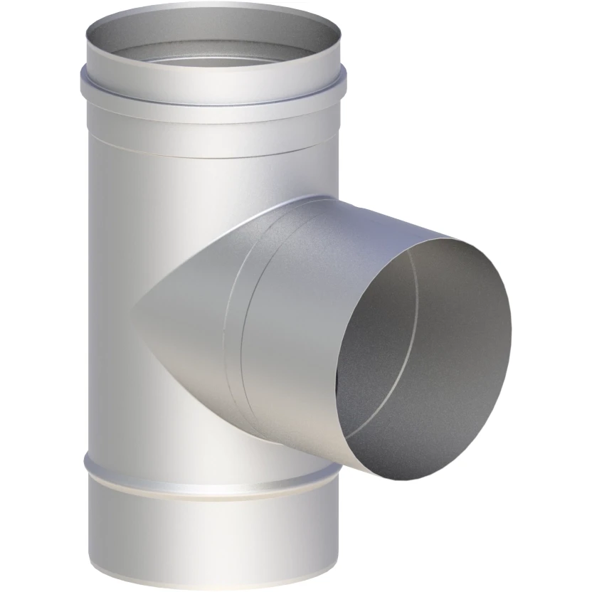 Trójnik kwasożaroodporny 1.4404 0,8mm 90° fi 200 mufa