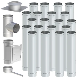 Wkład kominowy kwasożaroodporny fi 150 20m 1mm 1.4404