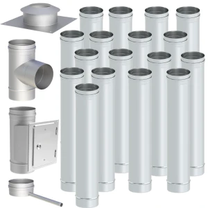 Wkład kominowy kwasożaroodporny fi 150 17m 1mm 1.4404