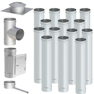 Wkład kominowy kwasożaroodporny fi 150 14m 1mm 1.4404