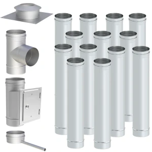 Wkład kominowy kwasożaroodporny fi 150  13m 1mm 1.4404