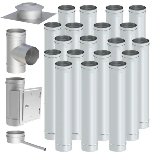 Wkład kominowy kwasożaroodporny fi 180 19m 0,8mm 1.4404