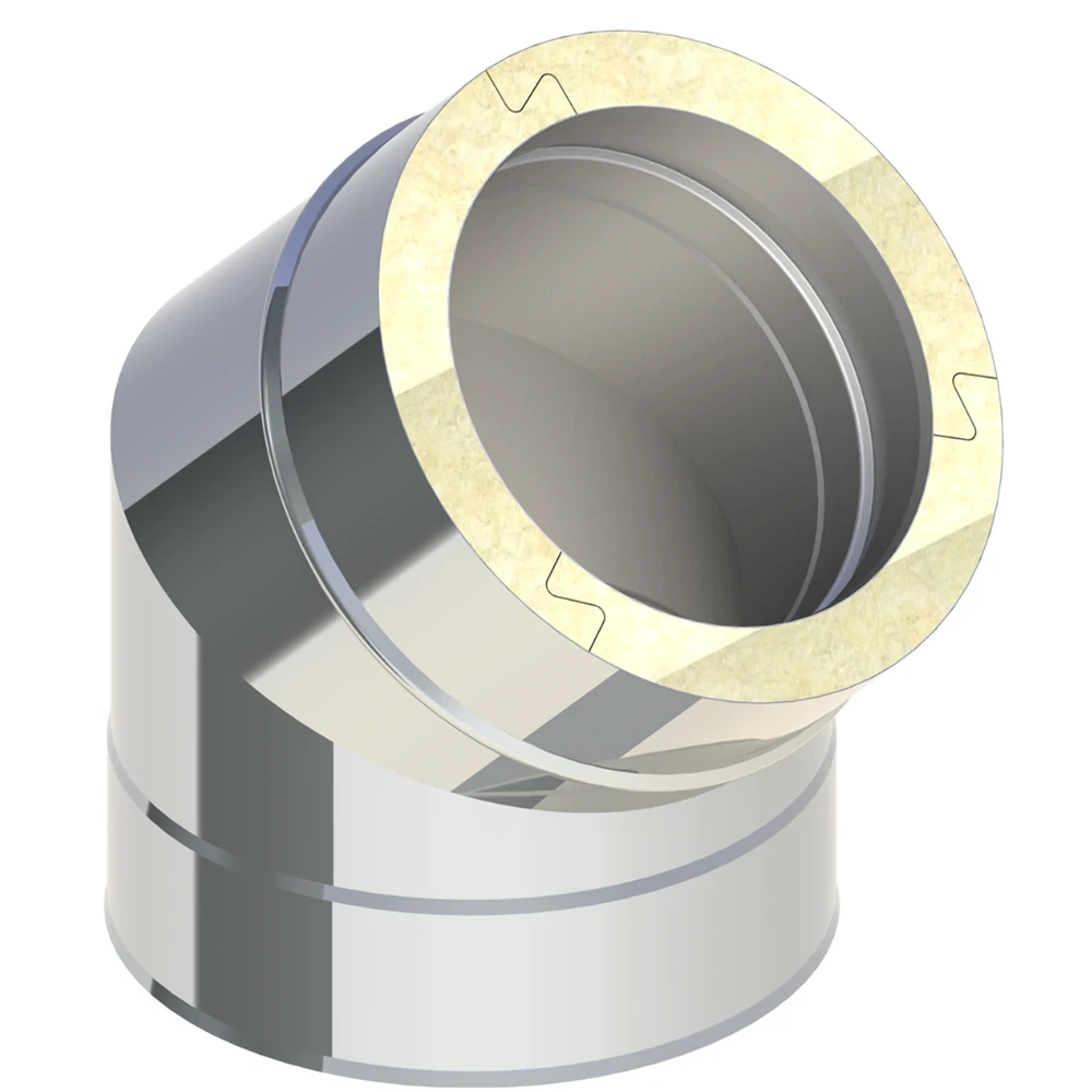 Kolano 45° fi150/200 do komina wentylacyjnego