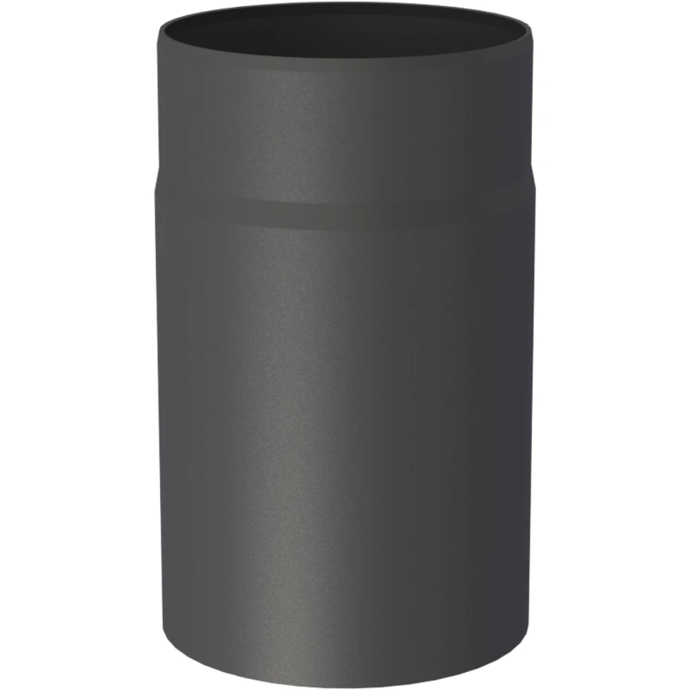 Rura 0,25 m stalowa fi160 czarna gr. 2mm przyłączeniowa