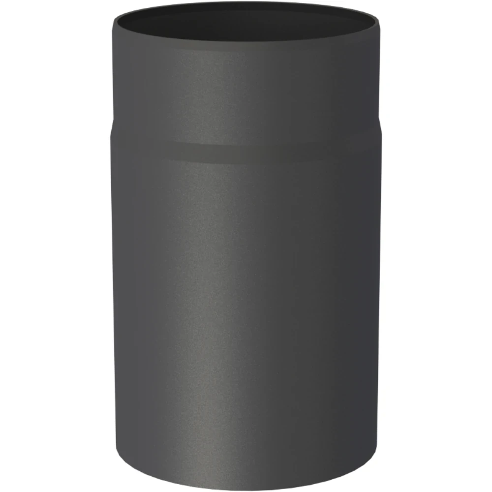 Rura 0,25 m stalowa fi180 czarna gr. 2mm przyłączeniowa