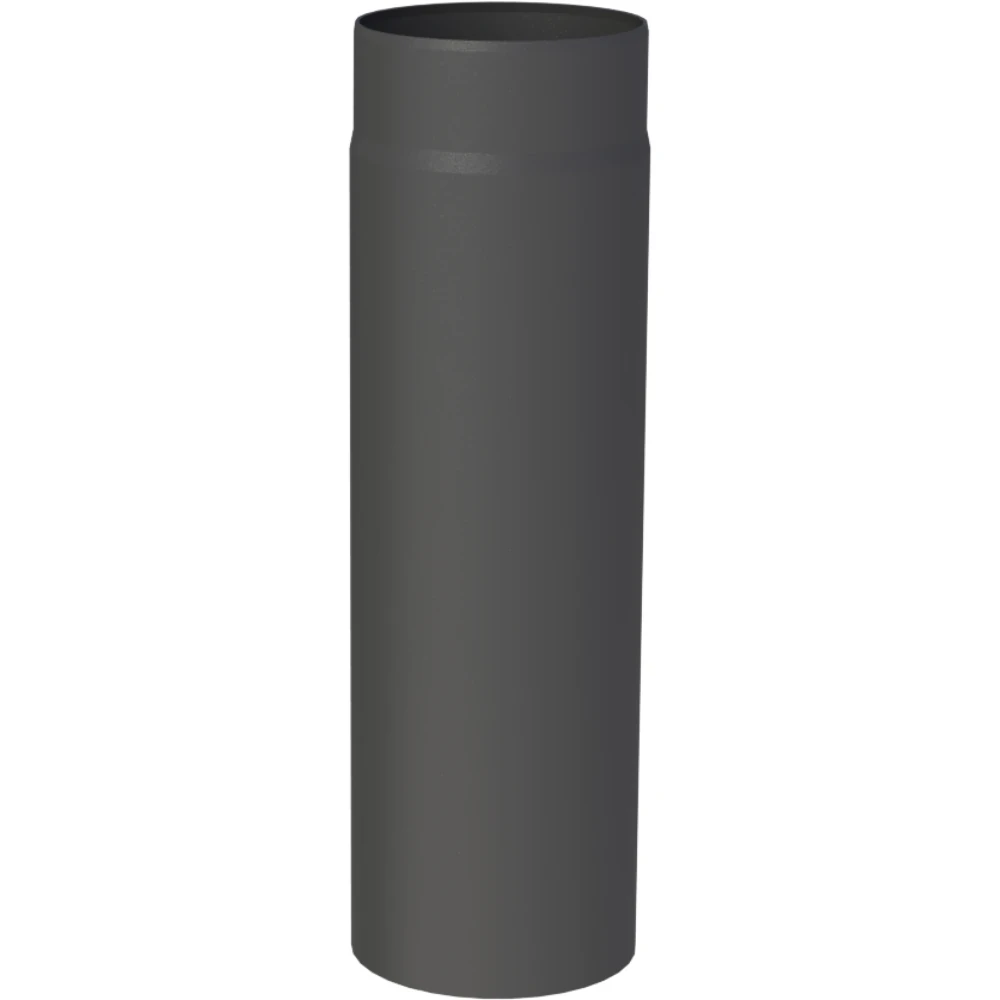 Rura 0,5 m stalowa fi200 czarna gr. 2mm przyłączeniowa