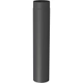 Rura 0,75 m stalowa fi120 czarna gr. 2mm przyłączeniowa