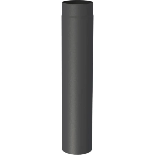 Rura 750mm fi120 czarna gr. 2mm przyłączeniowa