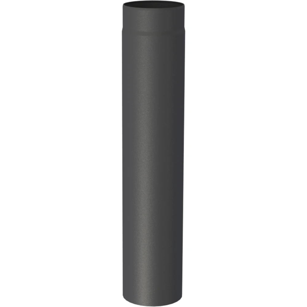 Rura 0,75 m stalowa fi160 czarna gr. 2mm przyłączeniowa