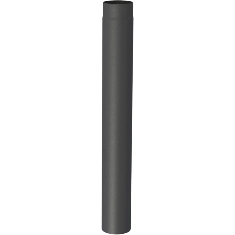 Rura 1000mm fi200 czarna gr. 2mm przyłączeniowa