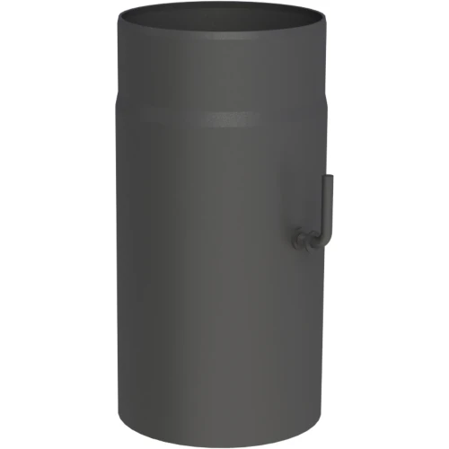 Rura 0,3m fi120 czarna z szybrem gr. 2mm przyłączeniowa