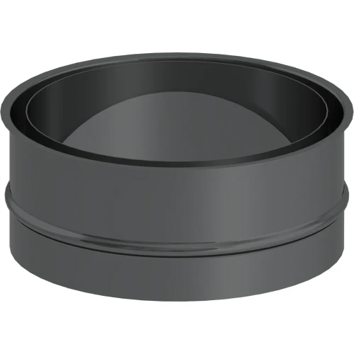Mufa dwuścienna 0,1m fi160 czarna gr. 2mm