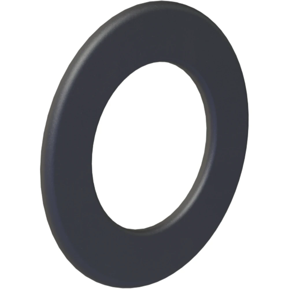Rozeta ścienna stalowa fi120 55mm czarna