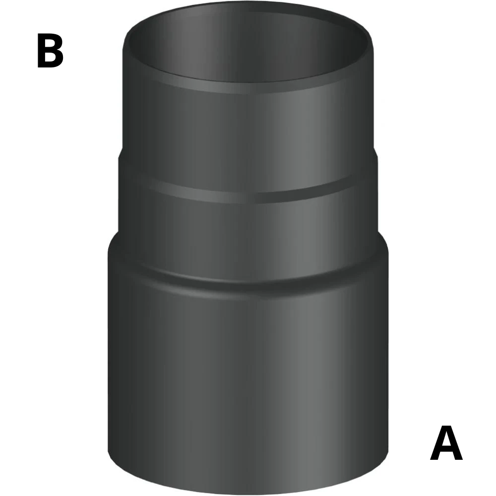 Redukcja stalowa czarna gr. 2mm przyłączeniowa