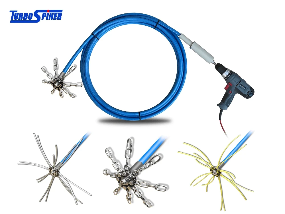 Lanca Turbospiner 8m do czyszczenia komina od góry