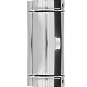 Rura kominowa stalowa 0,5m 120/220 kwasożaroodporna 1.4404 gr. 1mm izolowana