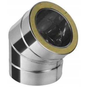Kolano 45° 250/350 kwasożaroodporne 1.4404 gr. 1 mm izolowane