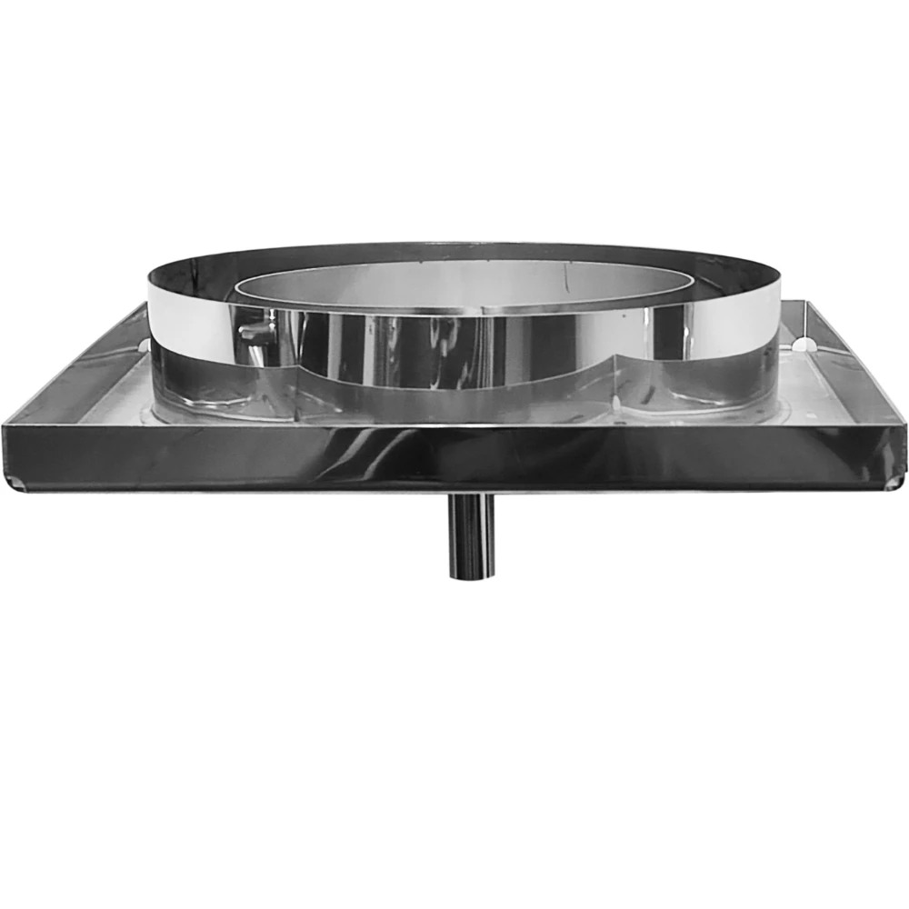 Płyta wsporcza z odskraplaczem do komina izolowanego 200/300 gr. 0,8 mm