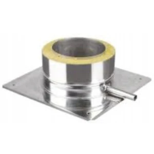 Płyta fundamentowa z odskraplaczem do komina stalowego 130/230 gr. 1 mm