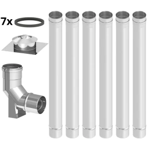 Wkład kominowy fi60 6m do kotła kondensacyjnego gazowego kwasoodporny