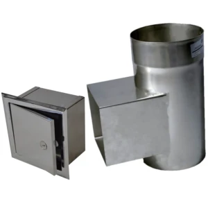 Wyczystka żaroodporna 1.4828 0,8mm fi 180 + drzwiczki