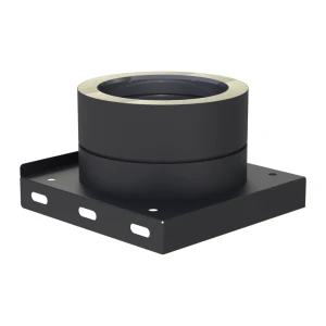 Płyta fundamentowa komina izolowanego 180/230 z odpływem skroplin w dół czarny mat