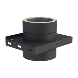 Płyta fundamentowa komina izolowanego 130/180 dla wsporników pośrednich czarny mat