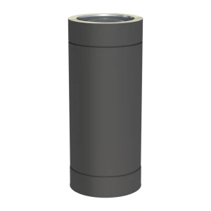 Rura kominowa 0,5m izolowana 150/200 czarny mat