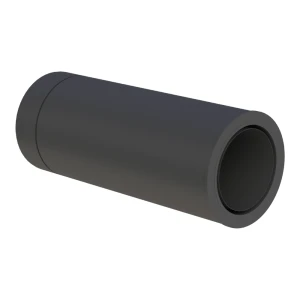 Rura kominowa 0,5m do skracania z oszewką izolowana 200/250 czarny mat