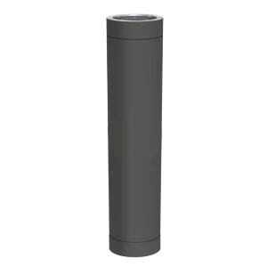 Rura kominowa 1m izolowana 150/200 czarny mat