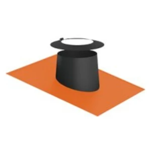 Przejście dachowe 5-15° z płytą elastyczną do komina izolowanego 180/230 w kolorze ceglanym+ kołnierz przeciwdeszczowy