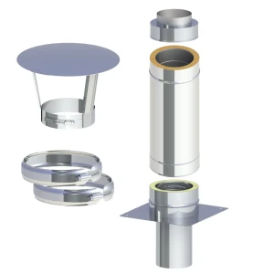 Podwyższenie przedłużenie komina z daszkiem 160/210 0,5m gr. 0,8mm